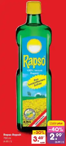 Netto Marken-Discount Rapso Rapsöl Angebot
