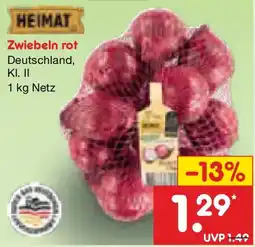 Netto Marken-Discount HEIMAT Zwiebeln rot Angebot