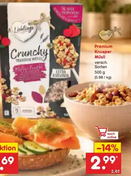 Netto Marken-Discount Lieblings Premium Knusper Müsli Angebot
