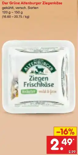Netto Marken-Discount Der Grüne Altenburger Ziegenkäse Angebot