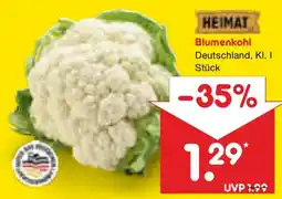 Netto Marken-Discount HEIMAT Blumenkohl Angebot