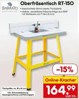 Netto Marken-Discount BAMATO Oberfräsentisch RT-150 Angebot