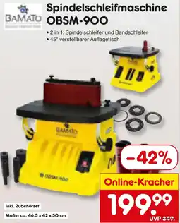 Netto Marken-Discount BAMATO Spindelschleifmaschine OBSM-900 Angebot