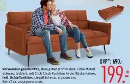 Trends Möbel Verwandlungssofa PAYE Angebot