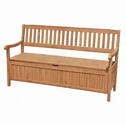Netto Marken-Discount Garden Pleasure Gartenbank Houston 3-Sitzer mit Staufach Angebot