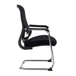 Netto Marken-Discount hjh OFFICE Freischwinger Ergomy Meet Stoff / Netzstoff mit Armlehnen Angebot