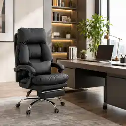 Netto Marken-Discount MyBuero Home Office Chefsessel Relax Legoro Kunstleder mit Armlehnen Angebot