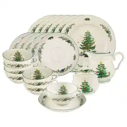 Netto Marken-Discount Seltmann Weiden Teeservice Marieluise Weihnachten 20er Set Angebot