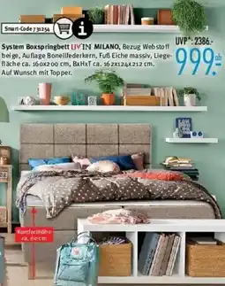 Trends Möbel System Boxspringbett LIVIN MILANO Angebot