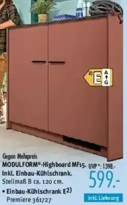 Trends Möbel MODULFORM-Highboard MF15 Angebot