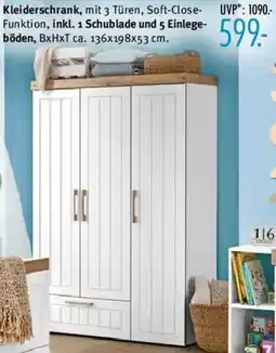 Trends Möbel Sansibar Kleiderschrank Angebot