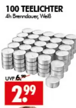 Wreesmann 100 TEELICHTER Angebot