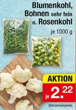 Zimmermann Blumenkohl, Bohnen sehr fein o. Rosenkohl Angebot