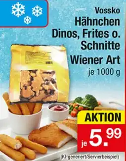 Zimmermann Vossko Hähnchen Dinos, Frites o. Schnitte Wiener Art Angebot