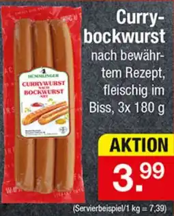 Zimmermann Hummelanger Currywurst nach Bockwurst Art Angebot