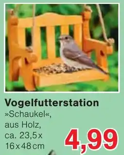 Wiglo Wunderland Vogelfutterstation »Schaukel«, aus Holz Angebot