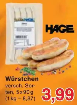 Wiglo Wunderland HAGE Würstchen Angebot