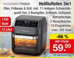 Zimmermann GOURMETmaxx Heißluftofen 3in1 Angebot