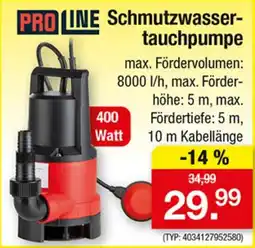 Zimmermann PRO LINE Schmutzwasser-tauchpumpe Angebot