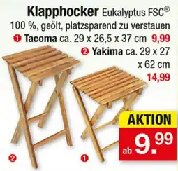 Zimmermann Klapphocker Eukalyptus FSC Angebot