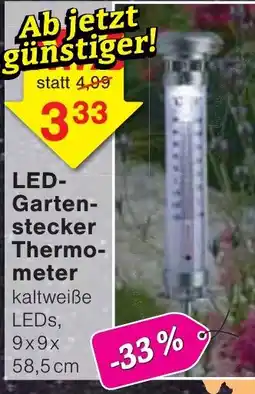 Wiglo Wunderland LED-Gartenstecker Thermometer Angebot