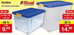 Zimmermann Eurobox mit Deckel und Rollen Angebot