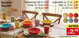 Zimmermann Keramik-Geschirr Mexiko Angebot