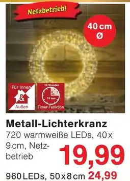 Wiglo Wunderland Metall-Lichterkranz Angebot