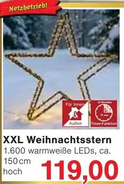 Wiglo Wunderland XXL Weihnachtsstern Angebot