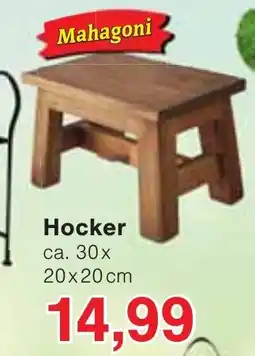 Wiglo Wunderland Mahagoni Hocker Angebot