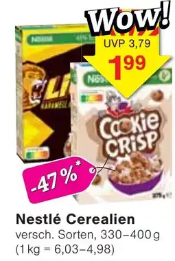 Wiglo Wunderland Nestlé Cerealien Angebot