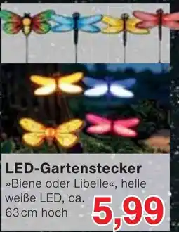 Wiglo Wunderland LED-Gartenstecker »Biene oder Libelle« Angebot