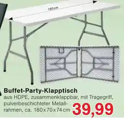 Wiglo Wunderland Buffet-Party-Klapptisch Angebot