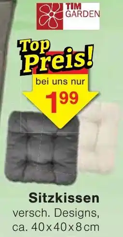 Wiglo Wunderland TIM GARDEN Sitzkissen Angebot