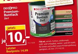 Sonderpreis Baumarkt DECOPRO Premium-Buntlack Angebot