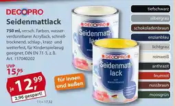 Sonderpreis Baumarkt DECOPRO Seidenmattlack Angebot