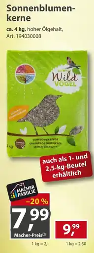 Sonderpreis Baumarkt Sonnenblumenkerne Wild Vogel Angebot