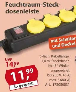 Sonderpreis Baumarkt Feuchtraum-Steckdosenleiste Angebot