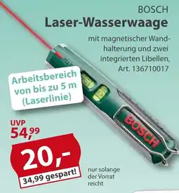 Sonderpreis Baumarkt BOSCH Laser-Wasserwaage Angebot
