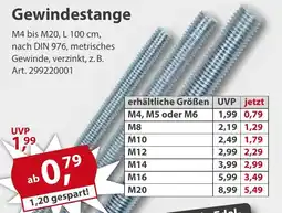 Sonderpreis Baumarkt Gewindestange Angebot