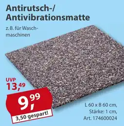 Sonderpreis Baumarkt Antirutsch-/Antivibrationsmatte Angebot