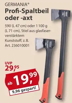 Sonderpreis Baumarkt GERMANIA Profi-Spaltbeil oder -axt Angebot