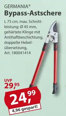 Sonderpreis Baumarkt GERMANIA Bypass-Atschere Angebot