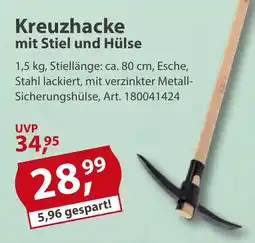 Sonderpreis Baumarkt Kreuzhacke mit Stiel und Hülse Angebot