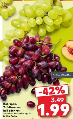 Kaufland Ital./span. Tafeltrauben Angebot