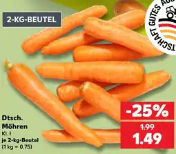 Kaufland Dtsch. Möhren Angebot