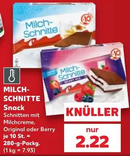 Kaufland Milch-Schnitte Angebot