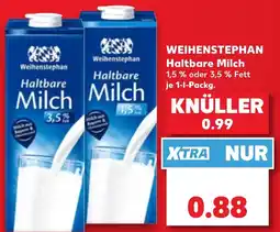 Kaufland WEIHENSTEPHAN Haltbare Milch Angebot