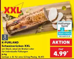 Kaufland K-PURLAND Schweinerücken XXL Angebot