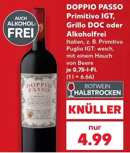 Kaufland DOPPIO PASSO Primitivo IGT Angebot